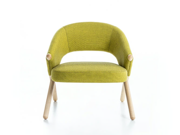 SISTERS 04 - Fabric easy chair with armrests by Very Wood - view 3